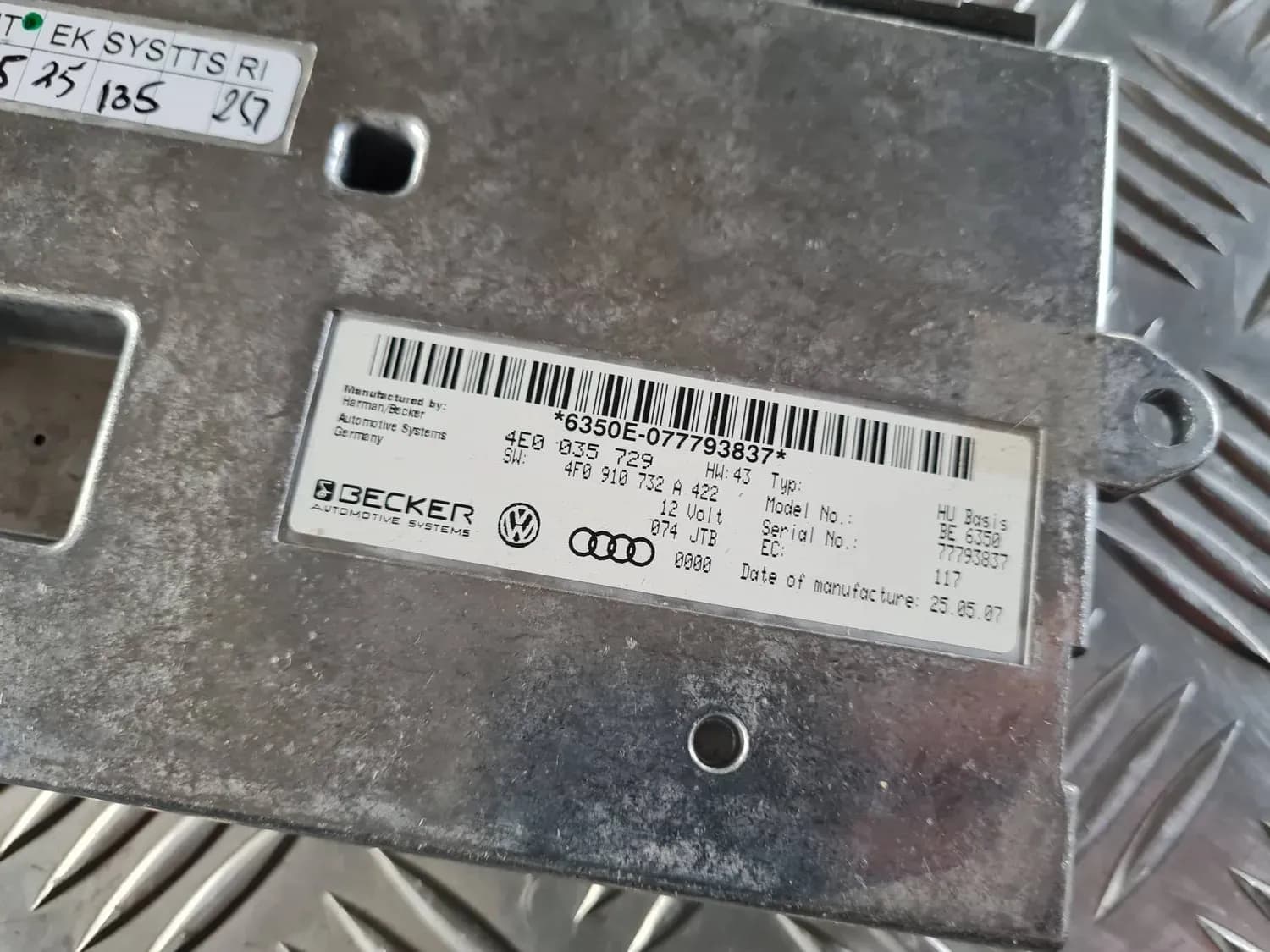 Unité de contrôle multimédia AUDI A6 2008 - foto 3