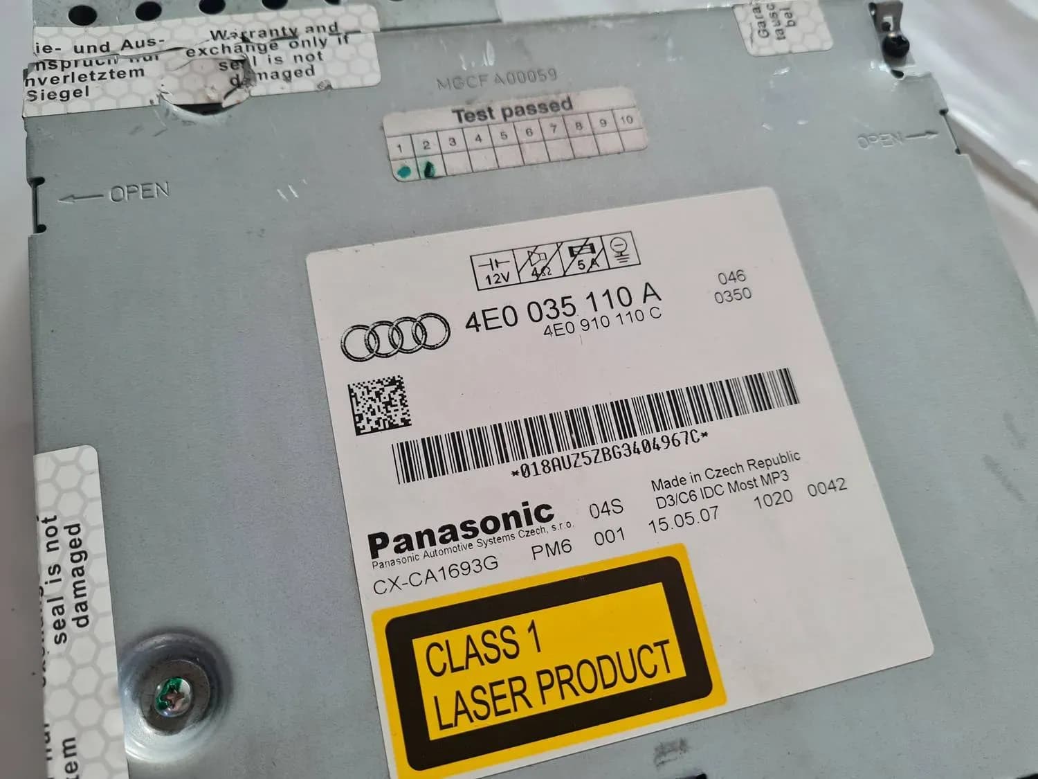 Unité CD/DVD/Navigation AUDI A6 2008 - foto 5