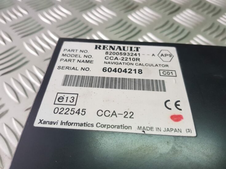 CD/DVD/Navigācijas bloks priekš RENAULT ESPACE IV 2006