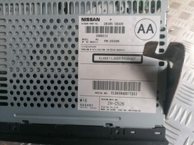 CD/DVD/Navigācijas bloks priekš NISSAN PATHFINDER 2006