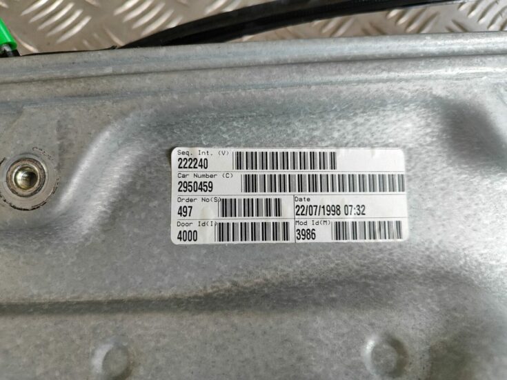 Stikla pacelšanas mehānisma panele priekš VW GOLF IV 1999