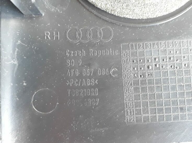 Mērinstrumentu paneļa sānu apdare priekš AUDI A6 AVANT 2006