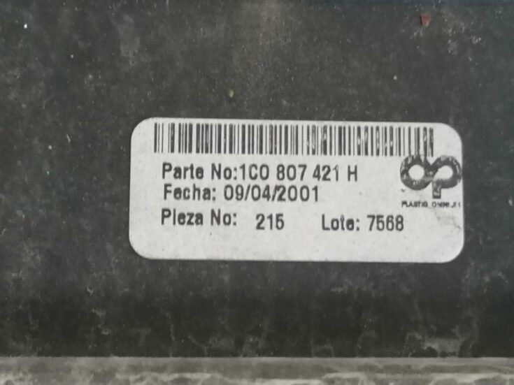 Aizmugures buferis priekš VW NEW BEETLE 2001
